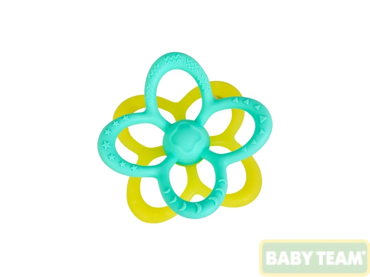 Прорезыватель силиконовый Цветок BABY TEAM 4027 Разноцветный