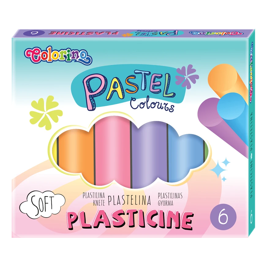 Пластилін 6 кольорів PASTEL COLORINO Malevaro 84972PTR (5907620184972)(SC)