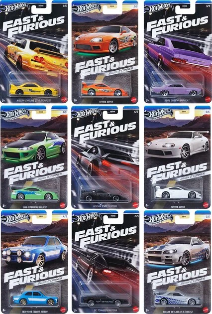 Тематична машинка “Форсаж” Hot Wheels HNR88 Різнокольоровий