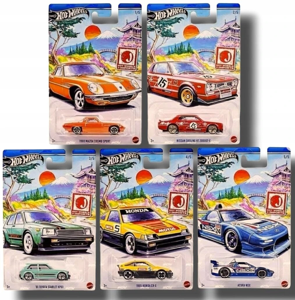 Тематична машинка &quot;Японські імпортні&quot; Hot Wheels HWR57 Різнокольоровий