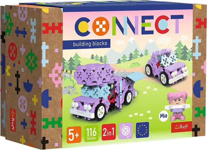Конструктор Trefl Connect 2в1 61968 116 ел. Різнокольоровий