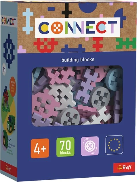 Набір деталей конструктора Trefl Connect (girls) 61982 70 ел. Різнокольоровий