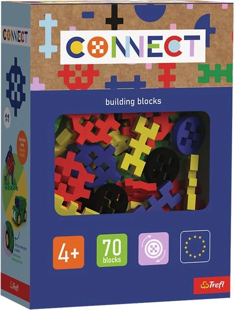 Набір деталей конструктора Trefl Connect (boys) 61987 70 ел. Різнокольоровий