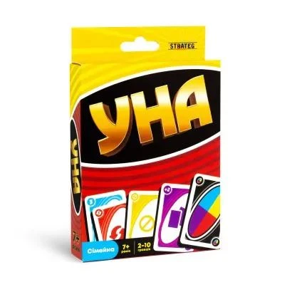 Настільна карткова гра Strateg УНА classic 30447 Різнокольоровий