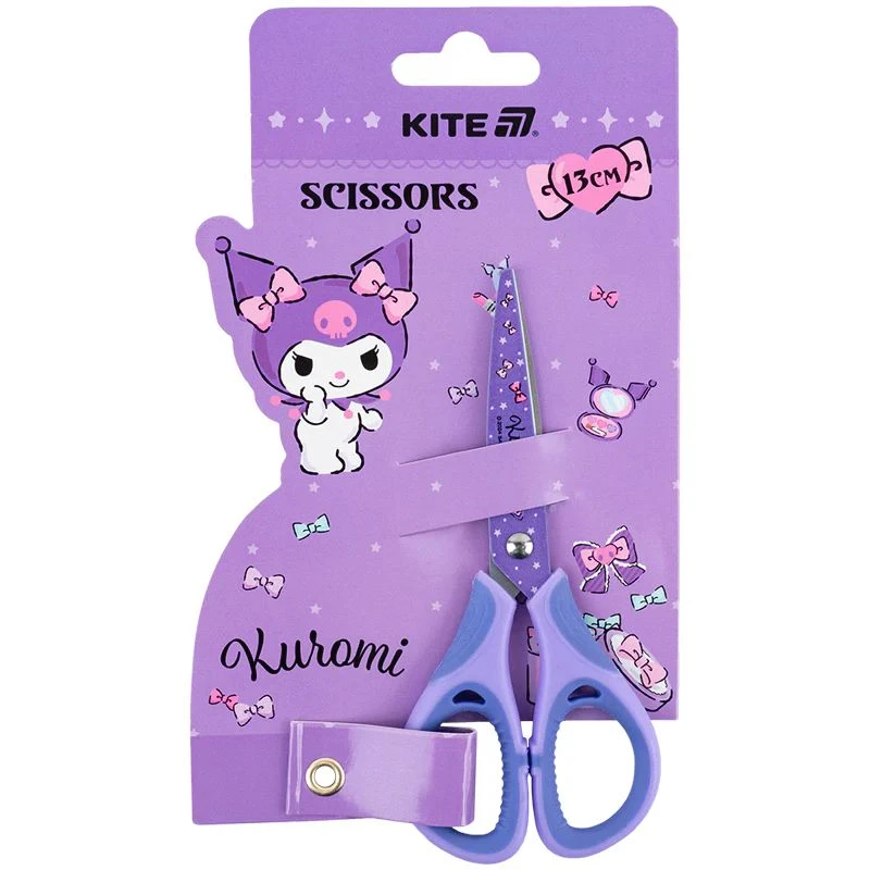 Ножиці дитячі з гумовими вставками Kuromi Kite HK25-148 Різнокольоровий