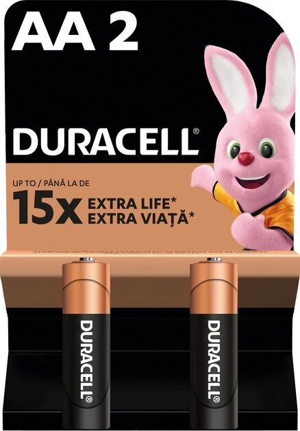Батарейки Duracell 5015103 AA (LR6) 1.5V 2 шт (5000394076921)