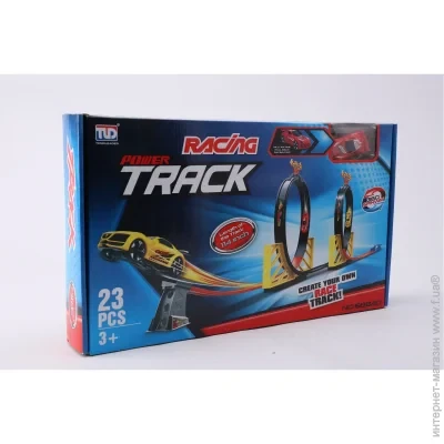 Конструктор Гоночний трек з машинкою TRACK RACING 6892748 Різнокольоровий