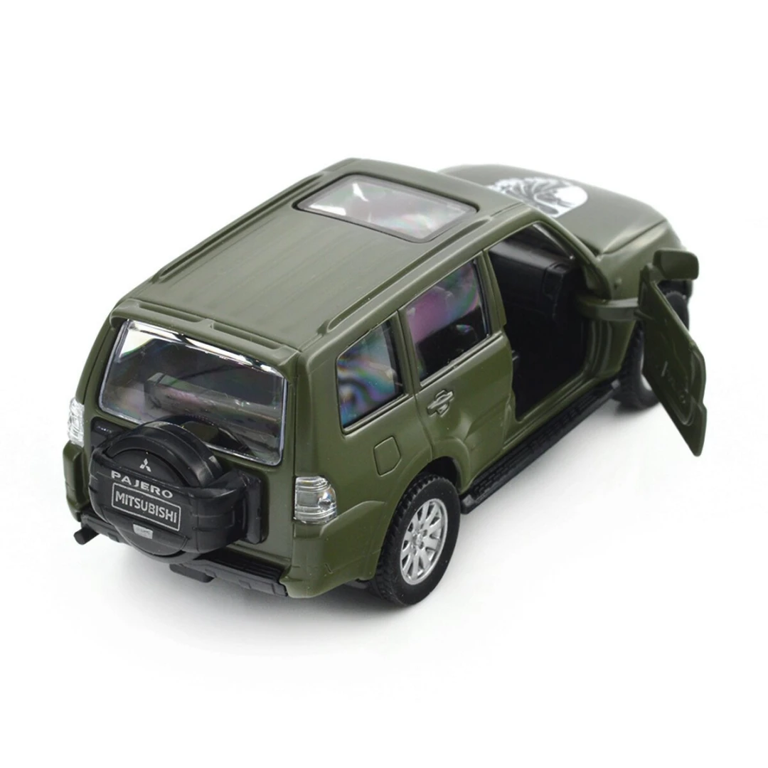 Автомодель &quot;Шевроны Героев&quot; Mitsubishi Pajero 4WD Tubro &quot;93 ОМБр&quot; TechnoDrive 250283M Темно-зеленый (6900007377188)  Фото №0