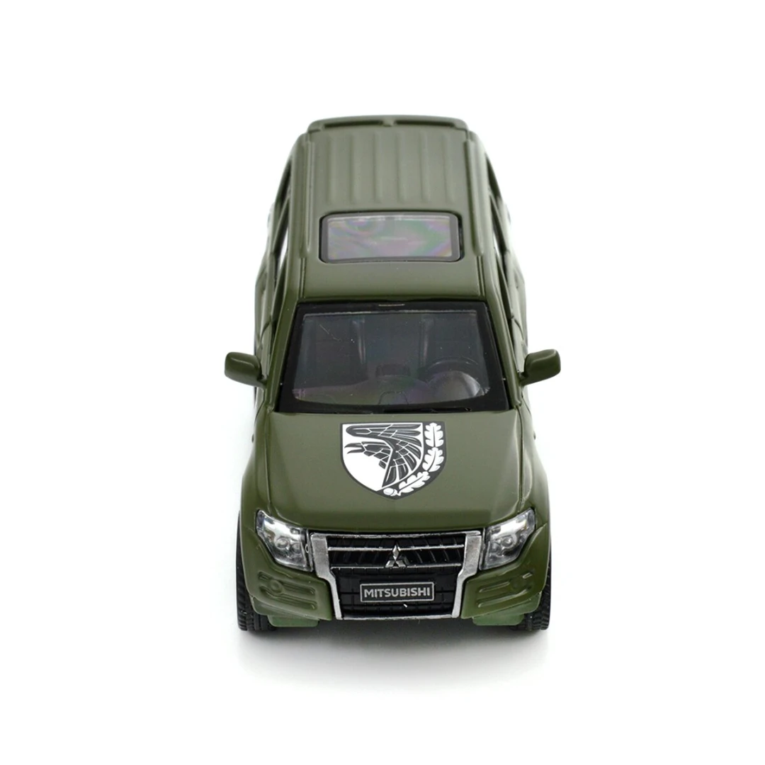 Автомодель &quot;Шевроны Героев&quot; Mitsubishi Pajero 4WD Tubro &quot;93 ОМБр&quot; TechnoDrive 250283M Темно-зеленый (6900007377188)  Фото №12