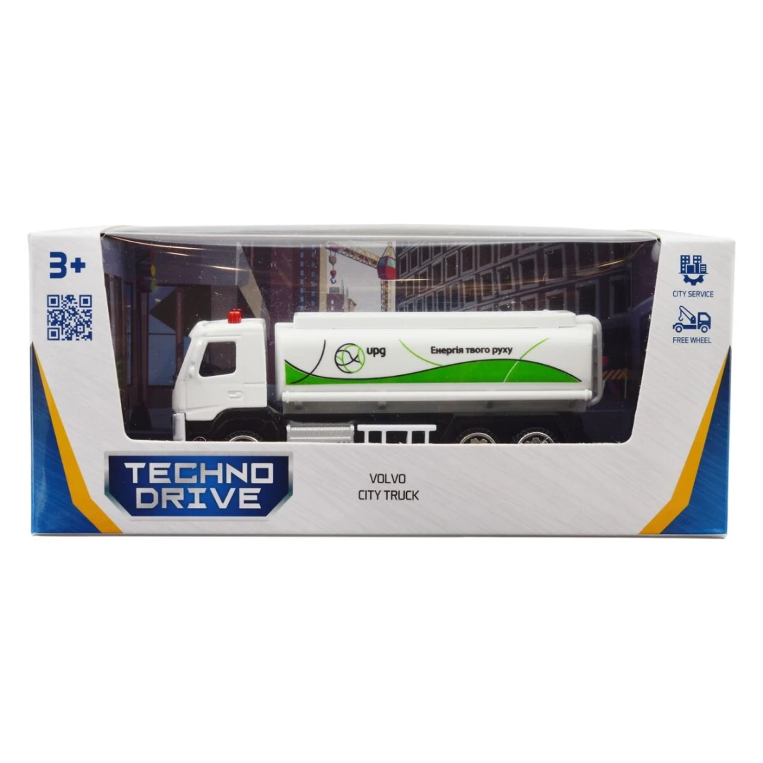 Автомодель Volvo Газовоз TechnoDrive 250301 Білий (6900007361446)  Фото №9