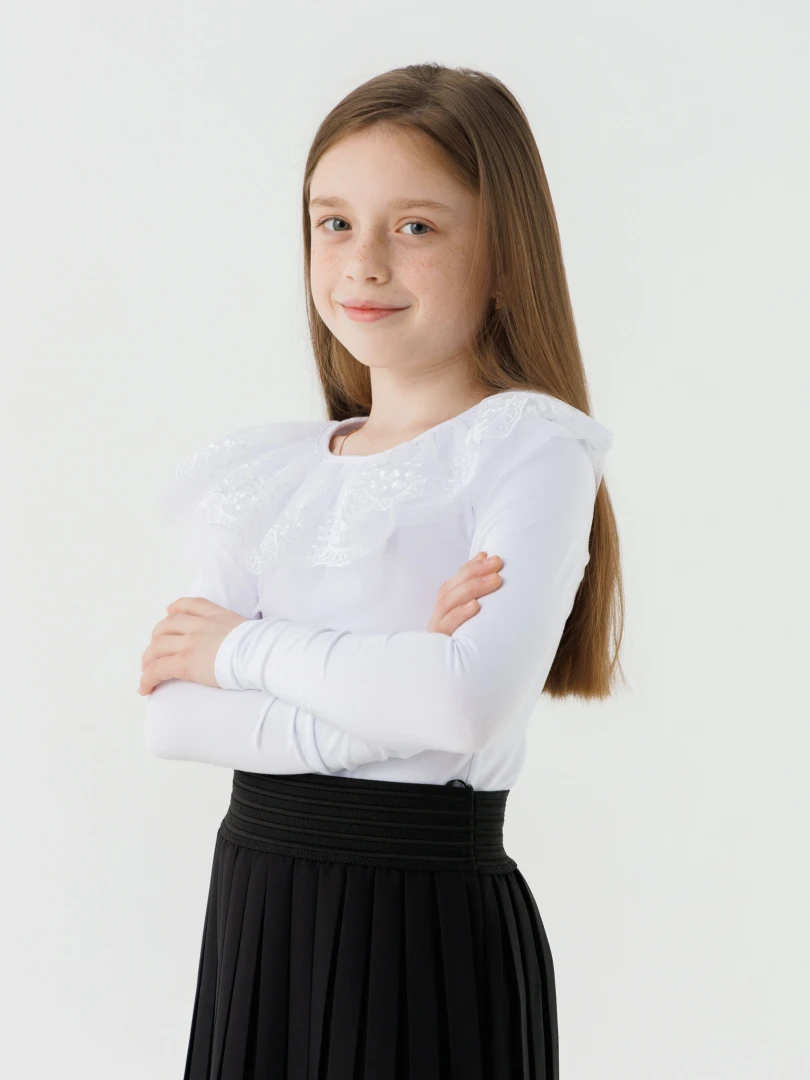 Блуза для девочки Perix 5013 152 см Белый (2000990479846D)(SC)  Фото №0