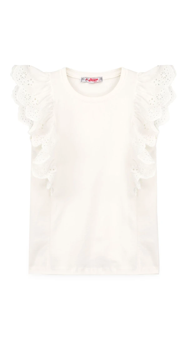 Блуза трикотажна для дівчинки Aura Style 861 116 см Молочний