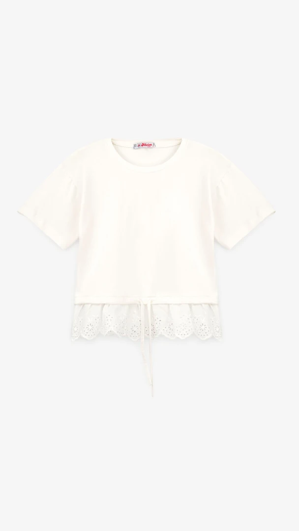 Блуза трикотажна для дівчинки Aura Style 862 116 см Молочний