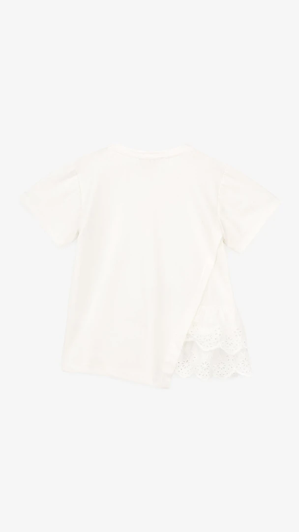 Блуза трикотажна для дівчинки Aura Style 864 140 см Молочний  Фото №1