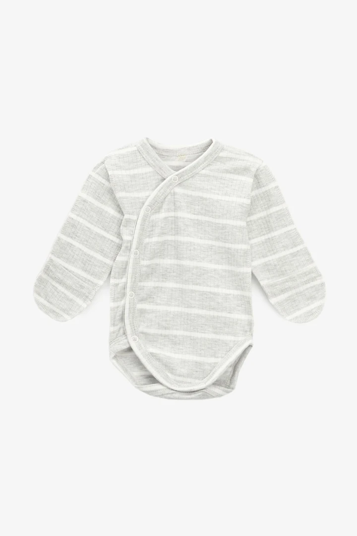 Боди на запах для малышей Baby Life 907 56 см Серый