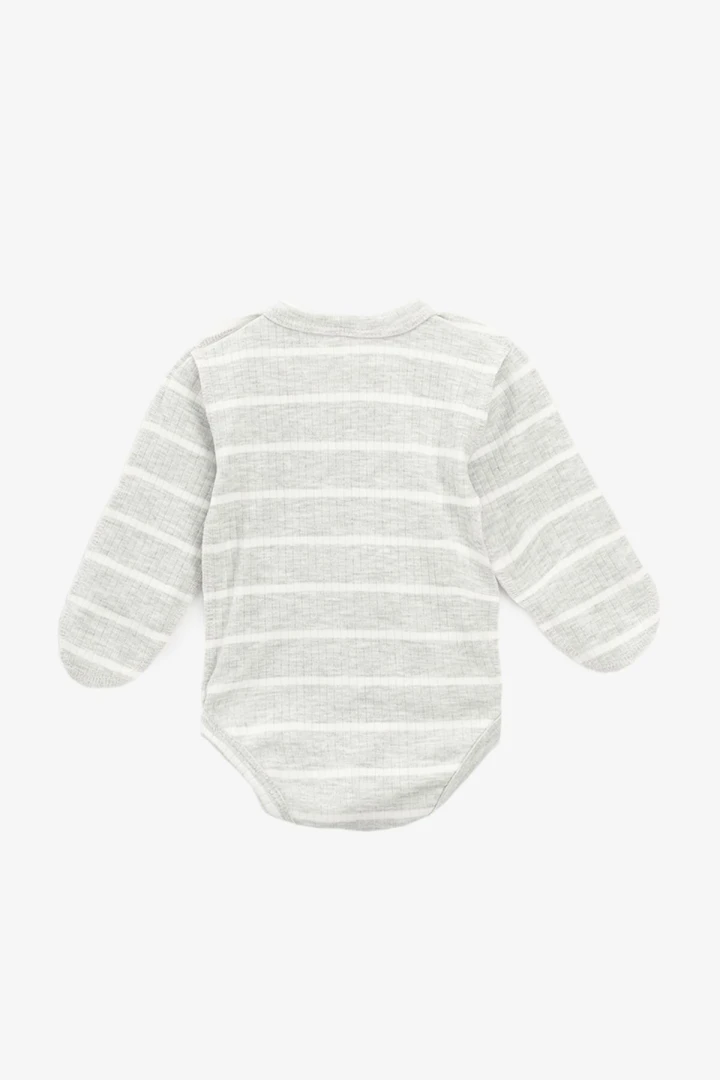 Боди на запах для малышей Baby Life 907 56 см Серый  Фото №0