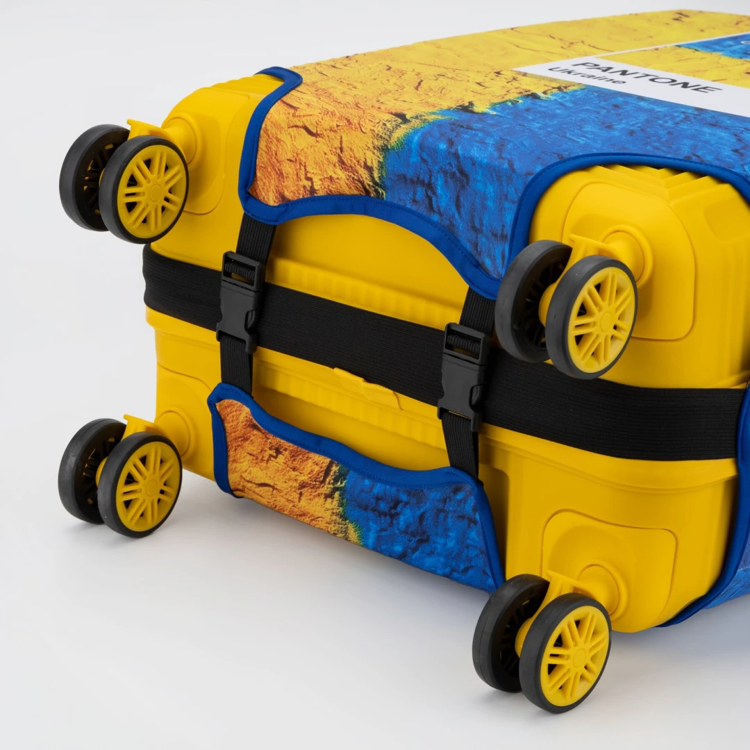 Чохол для валізи Coverbag Pantone S Жовто- блакитний (2000903267218A)  Фото №3