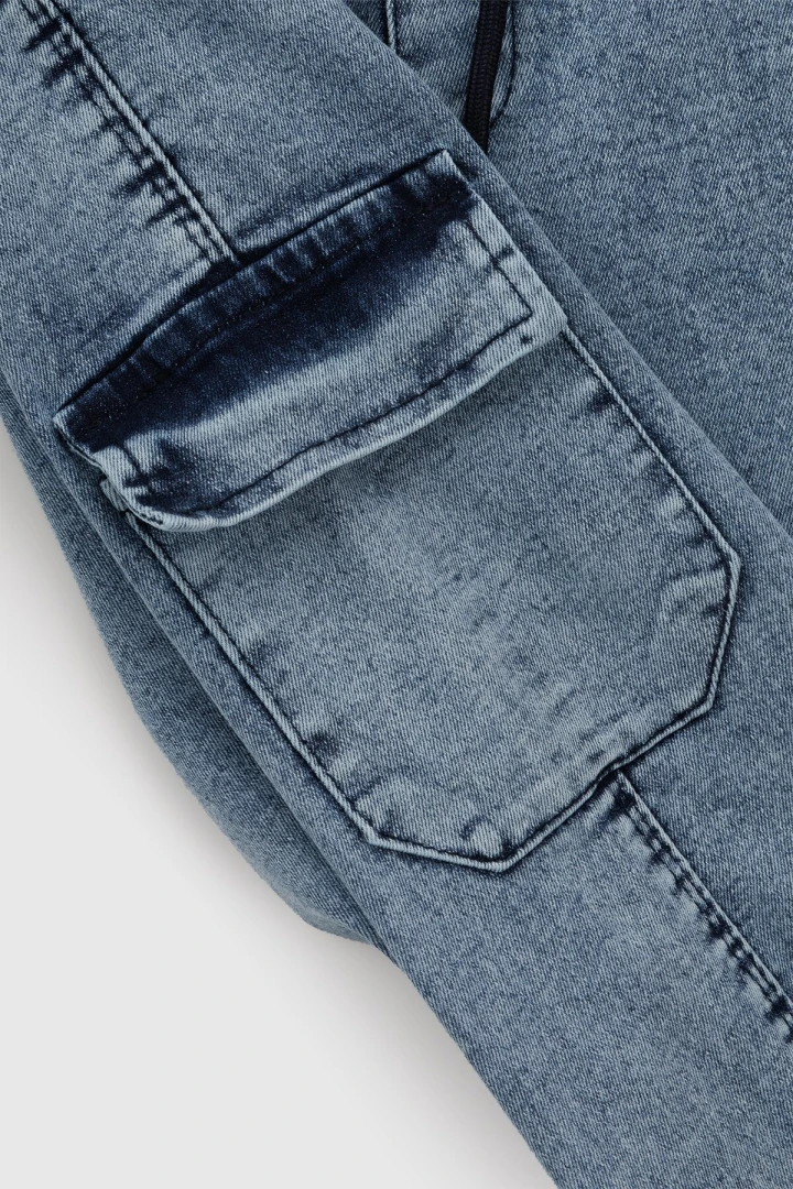 Джинси Joggers карго для хлопчика Pitiki 9014 98 см Синій (2000990731654D)  Фото №1