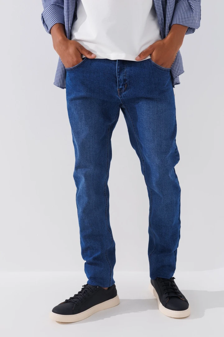 Джинсы Slim Fit мужские 2271 27 Синий (2000990729361D)  Фото №0