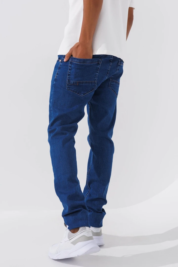 Джинси Slim Fit чоловічі 2323 27 Синій (2000990729521D)  Фото №2