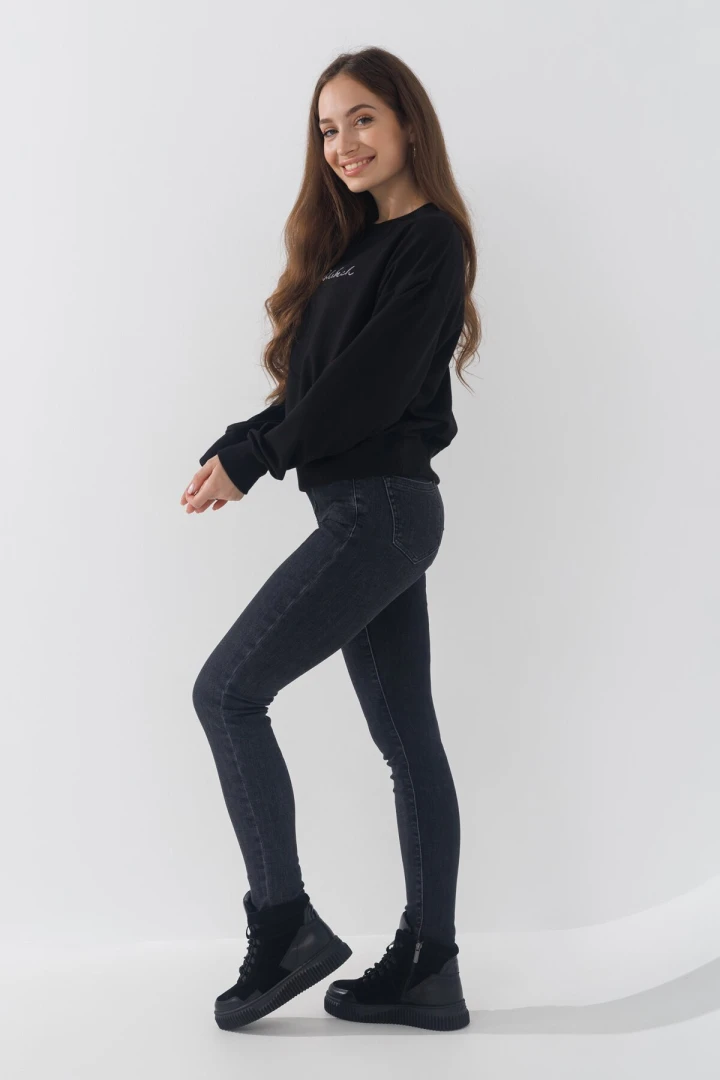 Джинсы Slim Fit женские A7158 25 Серый (2000990759863W)  Фото №0