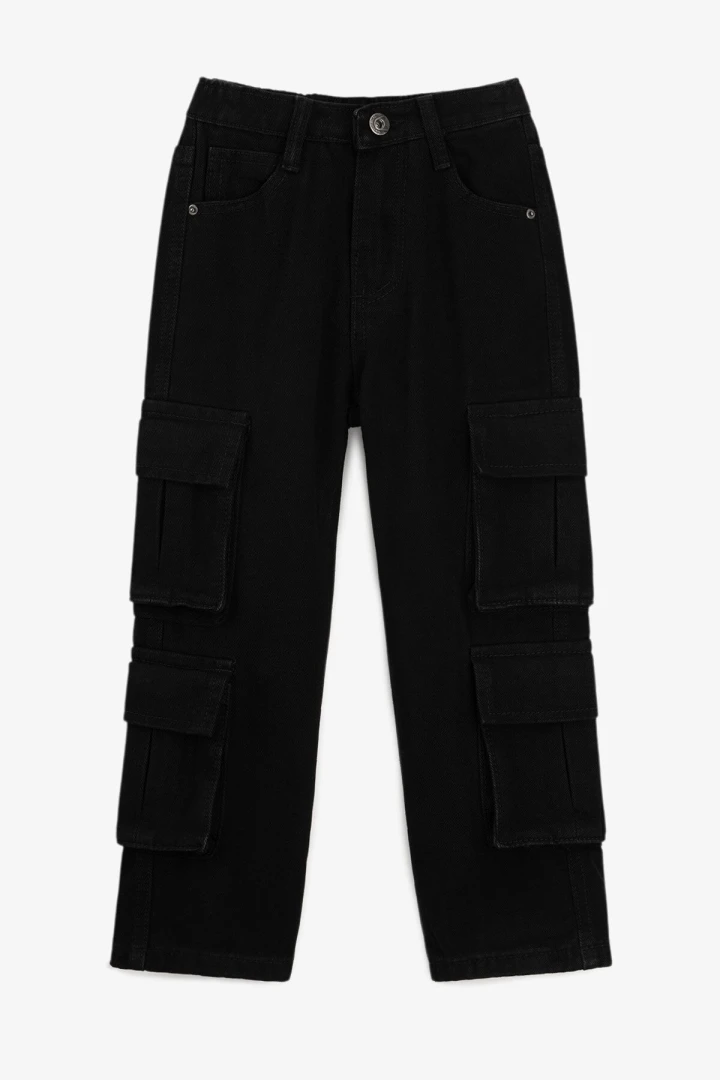 Джинси Regular kargo для хлопчика Vio Faloni 798 92 см Чорний