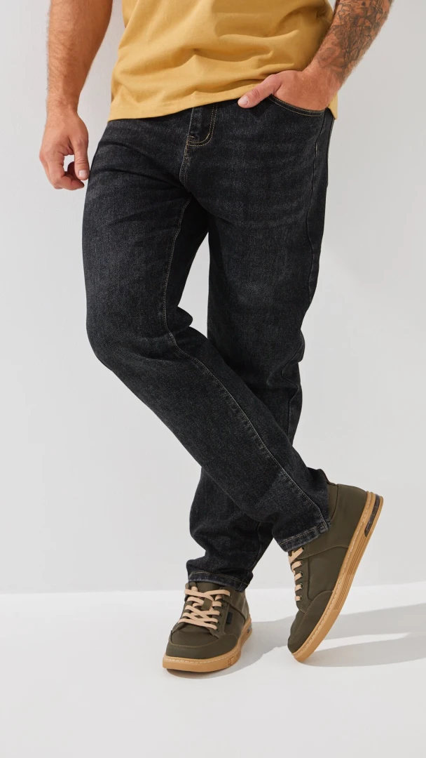 Джинси Slim Fit чоловічі 2221 30 Чорний  Фото №2