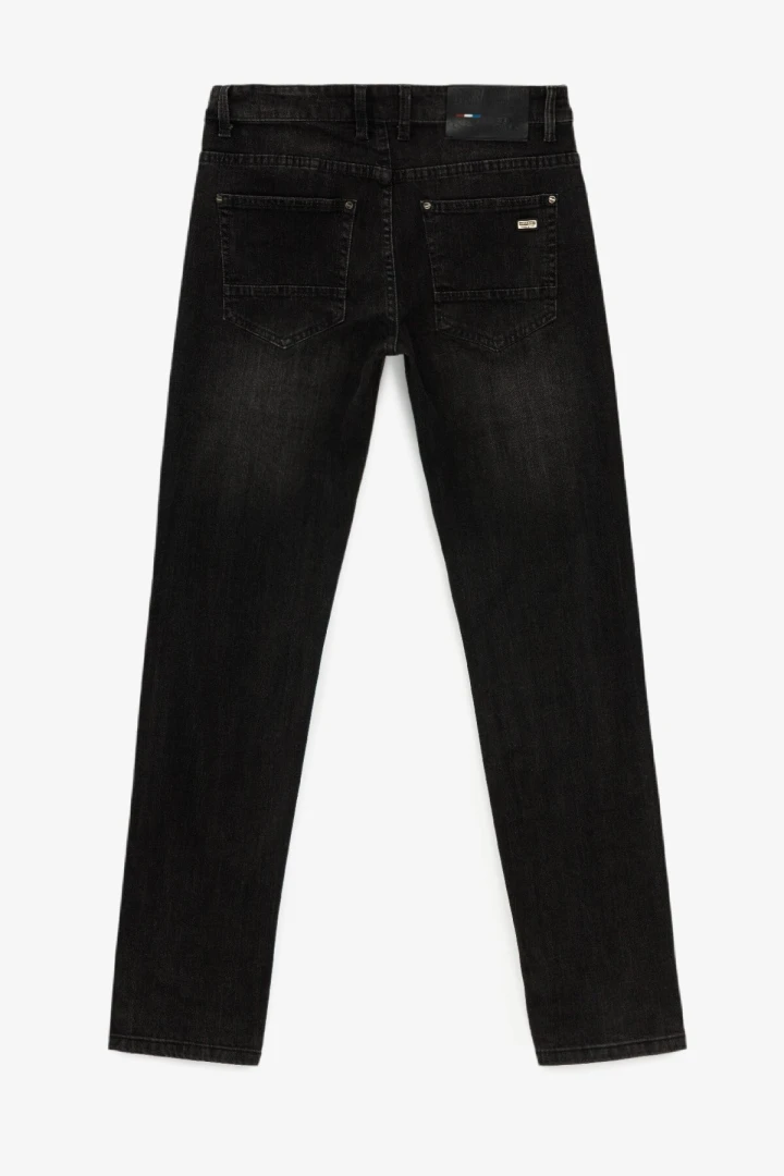 Джинсы Slim Fit мужские W008-5 29 Темно- серый  Фото №0