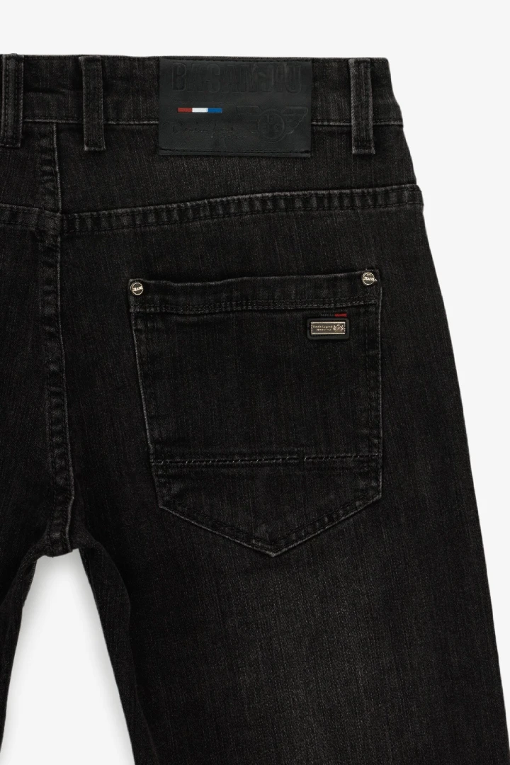 Джинси Slim Fit чоловічі W008-6 29 Темно-сірий  Фото №2