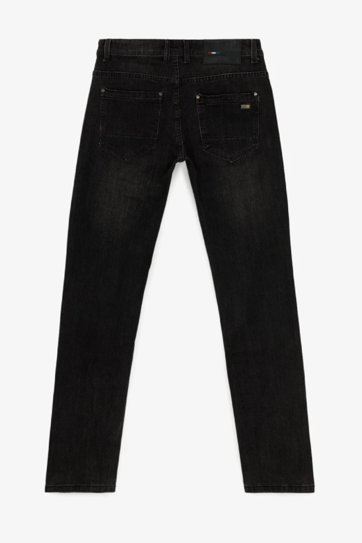 Джинси Slim Fit чоловічі W008-6 29 Темно-сірий  Фото №0