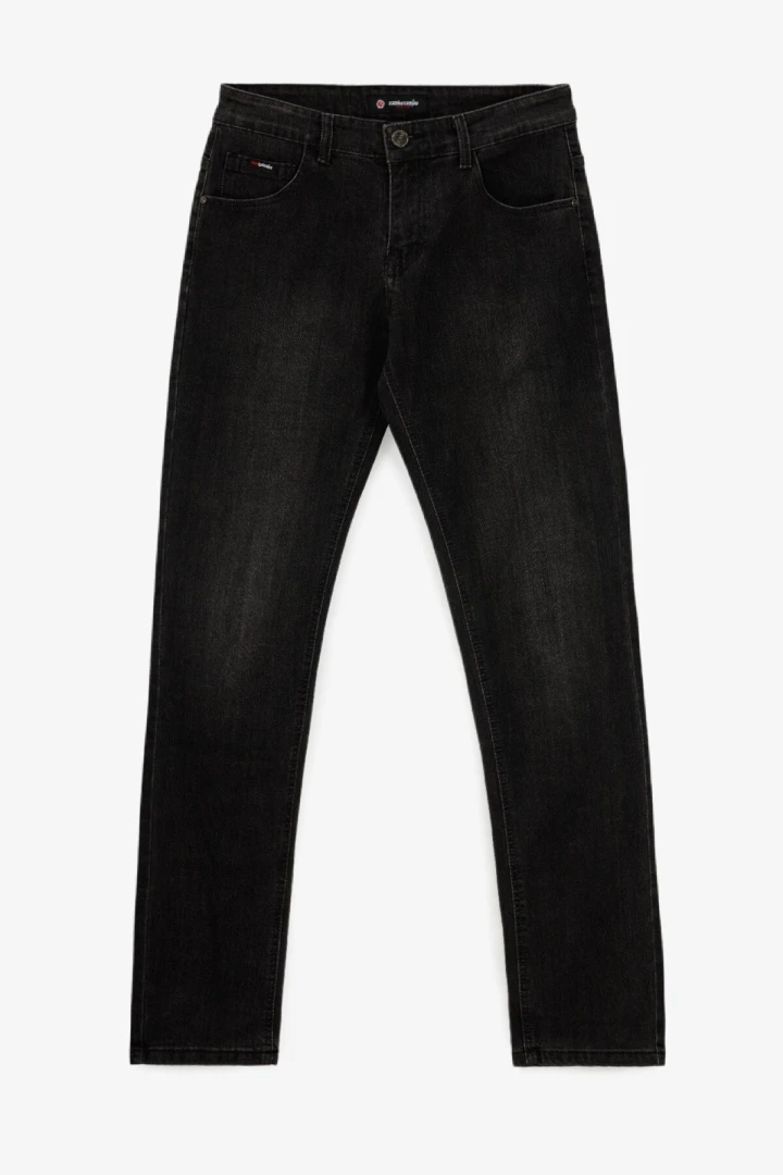 Джинси Slim Fit чоловічі W008-6 29 Темно-сірий