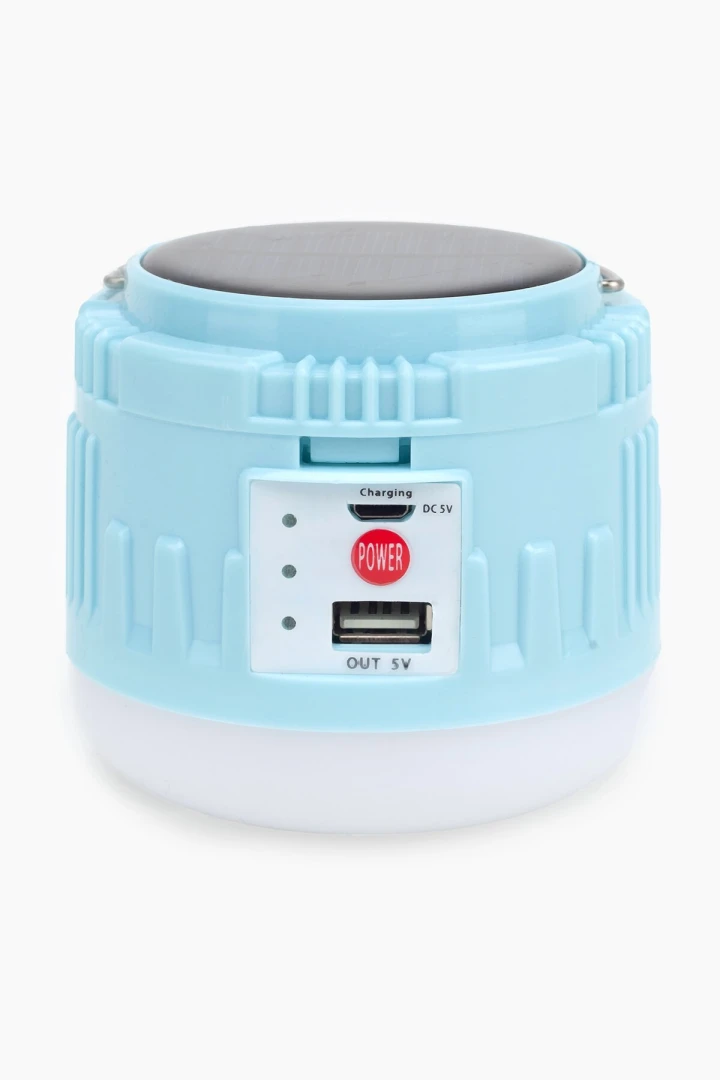 Фонарик кемпинговый на солнечный бат с POWERBANK CAMP LIGHT (2000989398189)  Фото №1