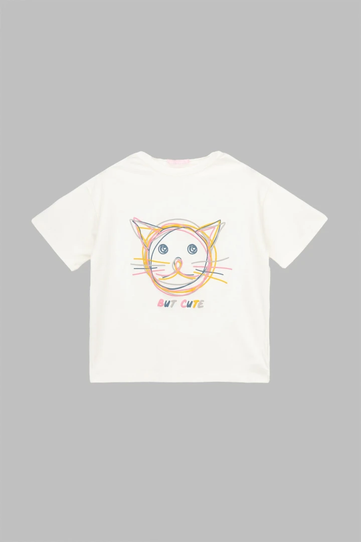 Футболка для дівчинки First Kids 0914 104 см Молочний  Фото №5