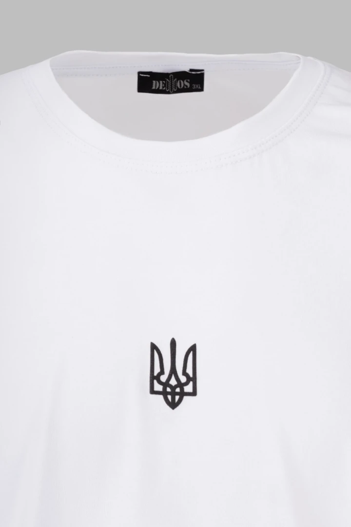 Футболка з принтом чоловіча Demos DMS-011 3XL Білий (2000989518341S)  Фото №5