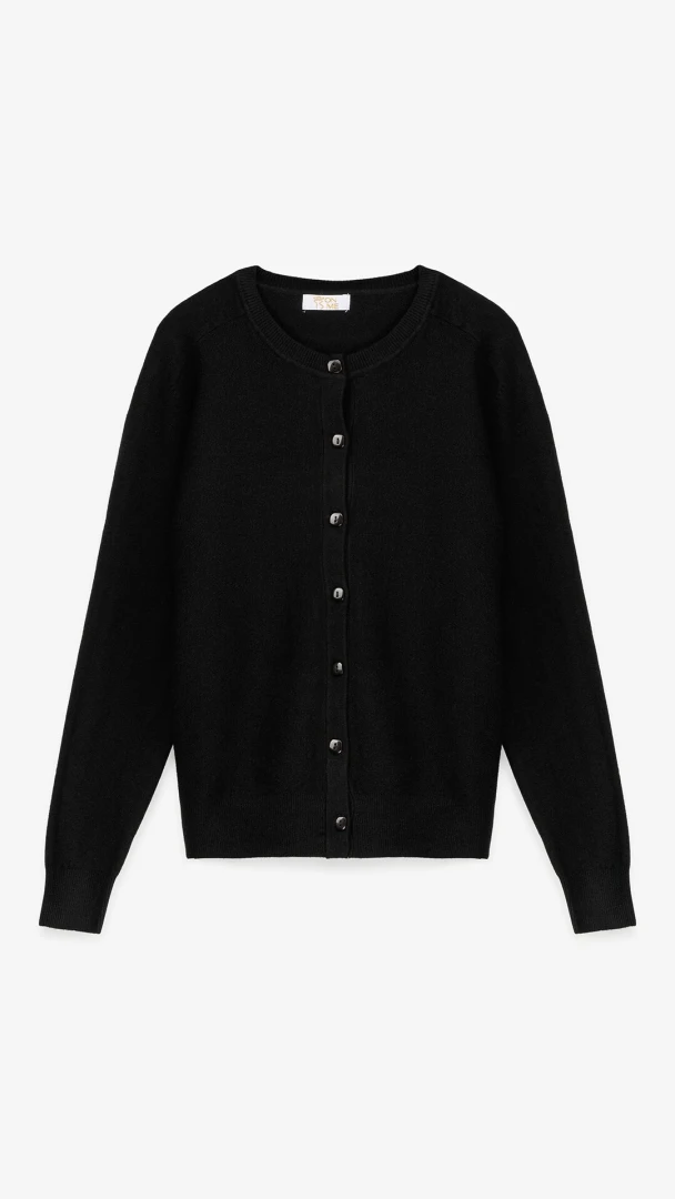 Кофта однотонна жіноча On me T23163 One Size Чорний