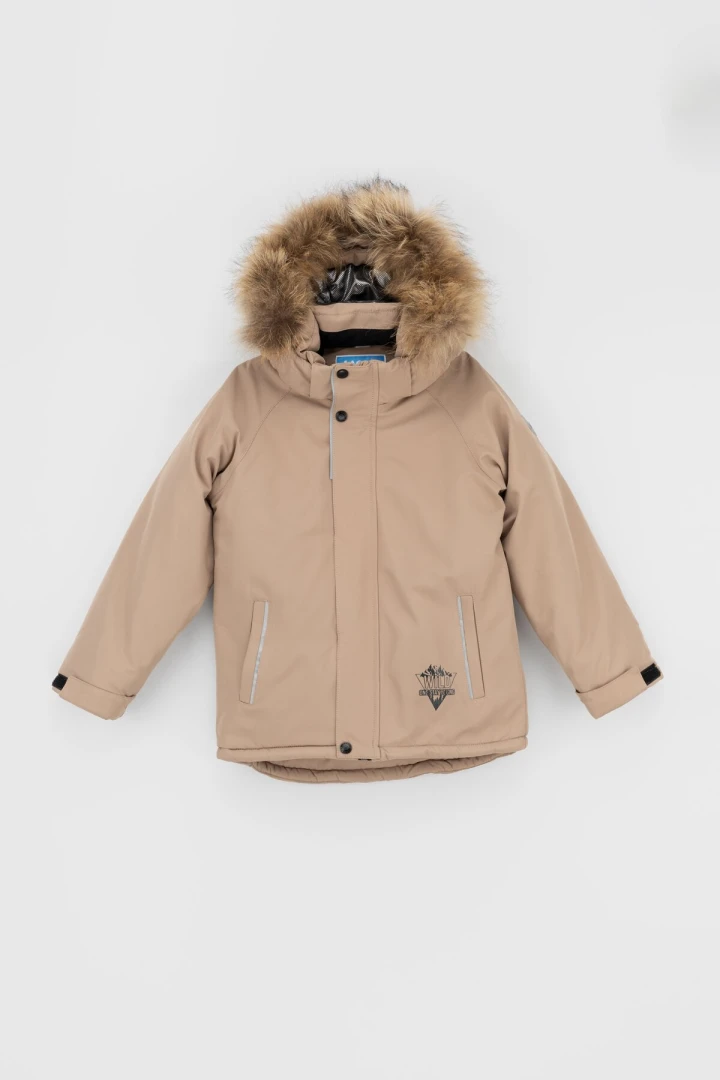 Комбінезон для хлопчика Snowgenius H38-08 куртка + штани на шлейках 116 см Бежевий (2000989630586W)  Фото №12