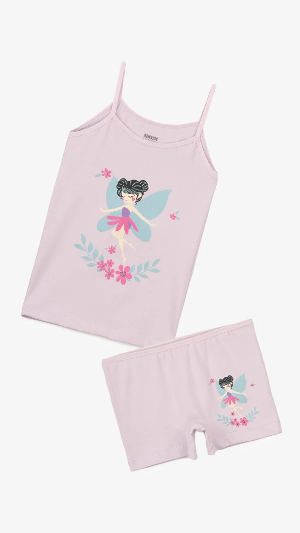 Комплект майка+труси для дівчинки ADN Kids 8630 2-3 роки Фіолетовий