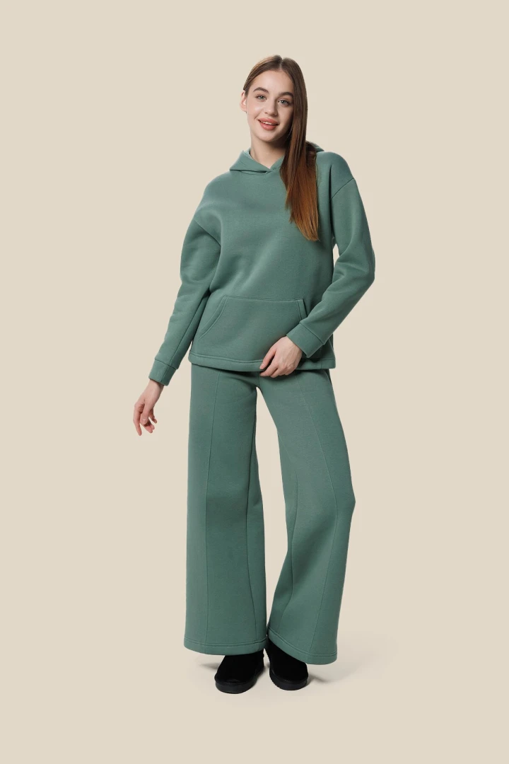 Костюм однотонный женский LAWA WBC02342 XS Зеленый