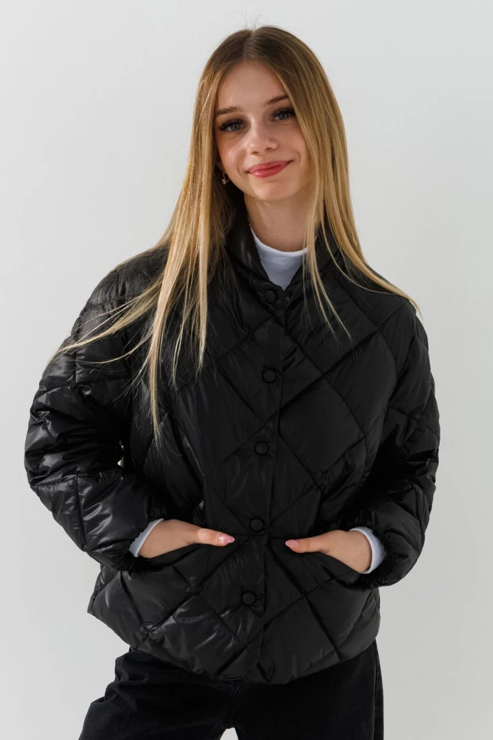 Куртка для девочки LAWA GBC02333 122 см Черный  Фото №1