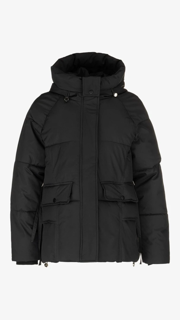 Куртка однотонная женская On me 8515 L Черный
