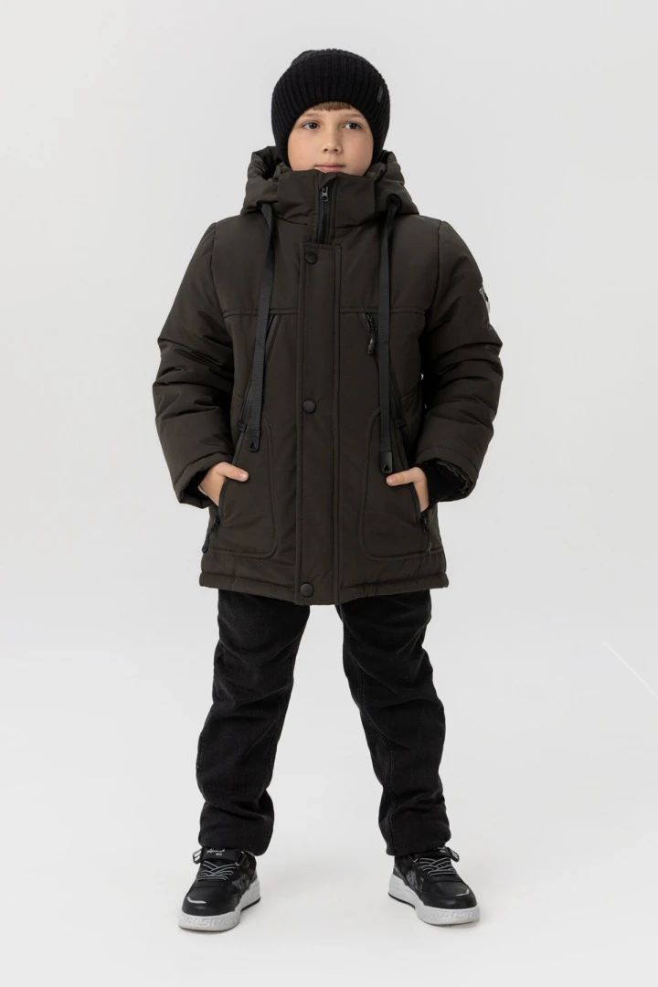 Куртка зимняя для мальчика ОШЕН Jasper 140 см Хаки (2000989553168W)  Фото №6