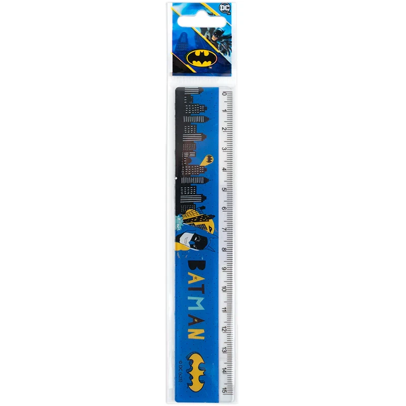 Лінійка Batman Kite DC25-090 15 см Різнокольоровий  Фото №0