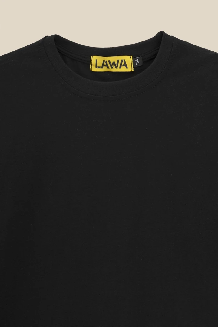 Лонгслив однотонный для девочки LAWA GBC02303 122 см Черный  Фото №0