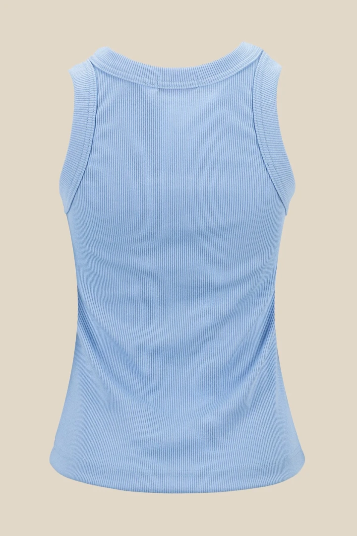 Майка однотонна жіноча LAWA WBC02305 XS Блакитний  Фото №6
