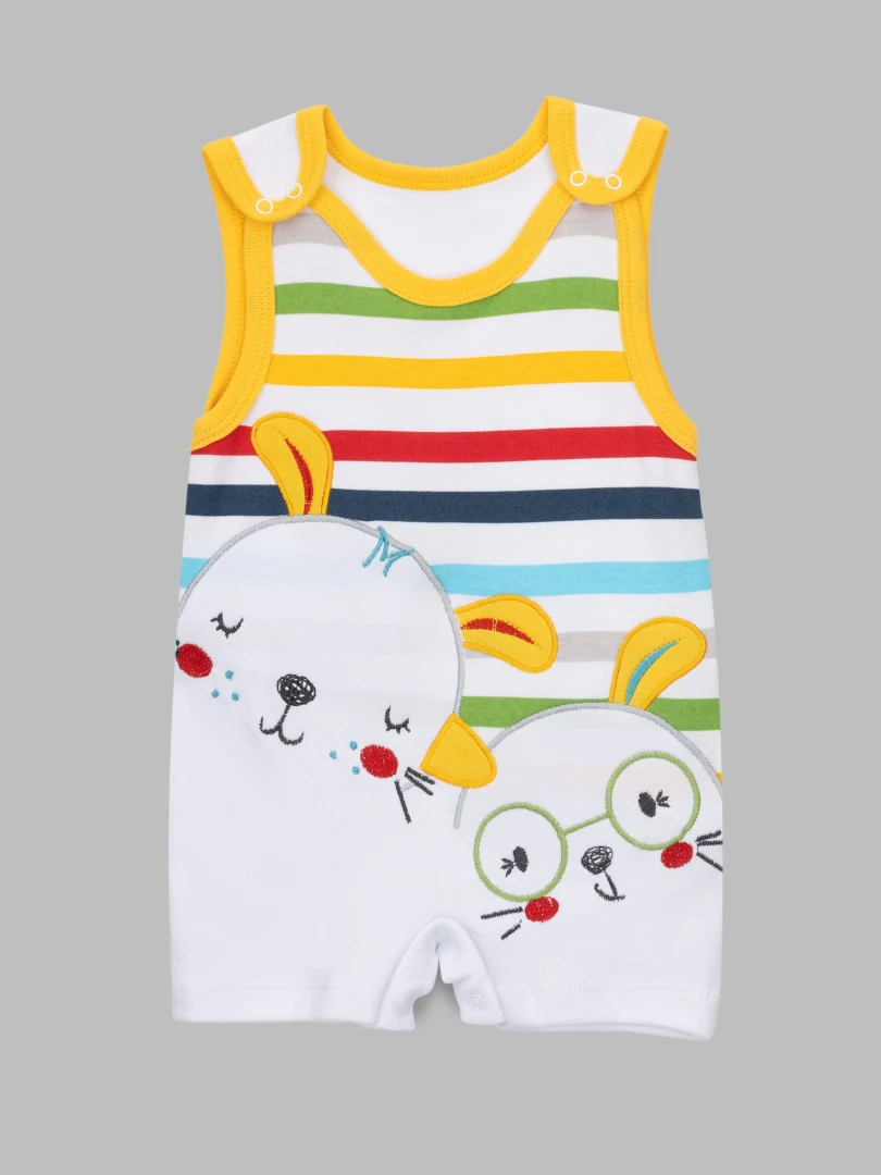 Песочник + футболка для малышей Mini Papi 1172 68 см Желтый (2000990599339A)  Фото №4