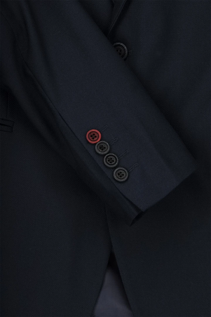 Піджак однотоннийчоловічий Redpolo 2209 46 Синій (2000990178350D)  Фото №10