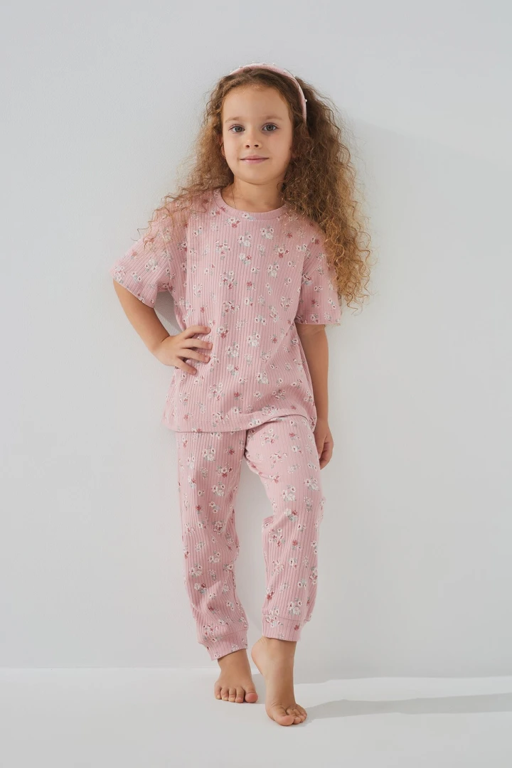 Пижама для девочки Isobel PJ-21230 5-6 лет Пудровый (2000990733320A)
