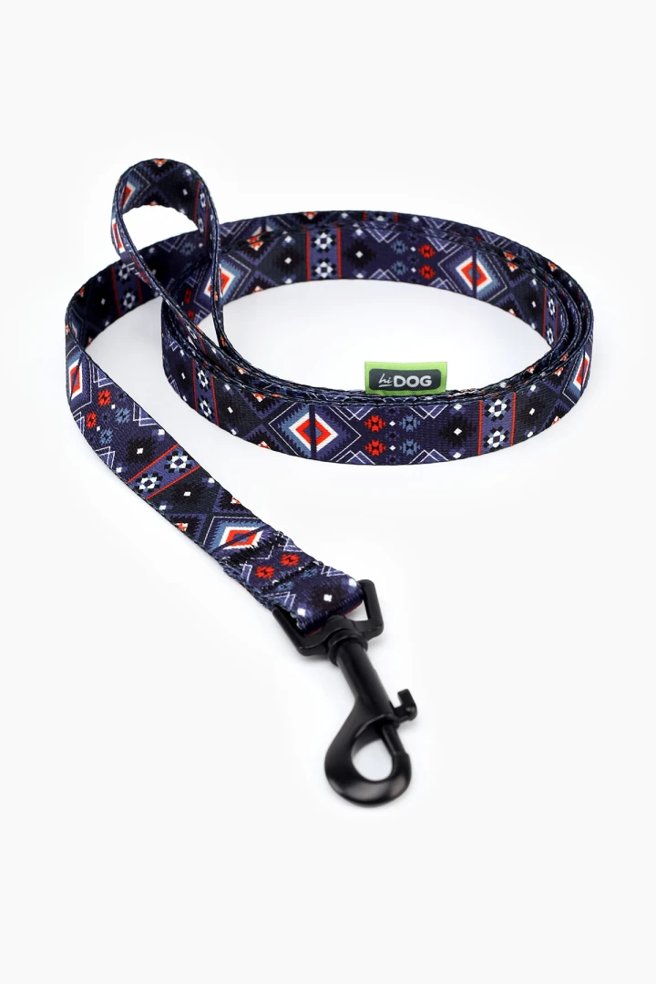 Повідець ТМ HIDOG &quot;Aztec purple&quot; , ширина 10 мм (довжина 152 см) (2100102324016A)(SN)