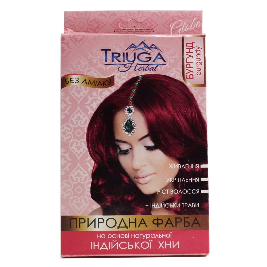Природная краска на основе хны &quot;Бургунд&quot; Triuga 4144 25 г (8908003544144)