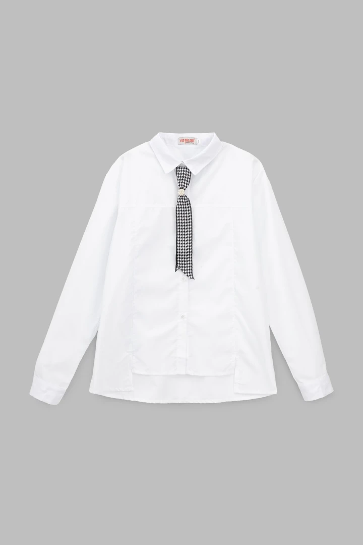 Сорочка однотонна для дівчинки Vio Faloni 3315 152 см Білий (2000990495105D)(SC)  Фото №6